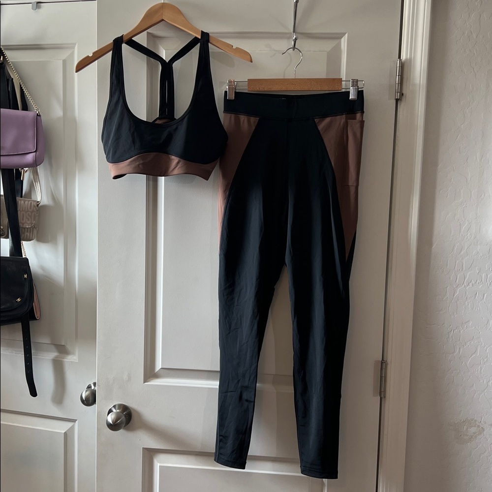 Chic Black and Brown Women's Leggings